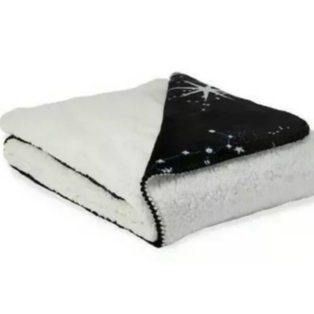 NWT VS Galaxy Sherpa Throw Blanket Victorias Secret